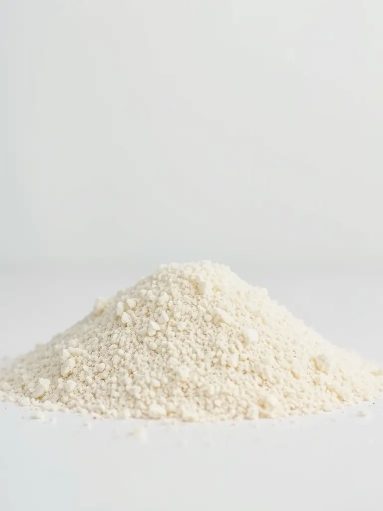 A pile of clean, fine sawdust, highlighting its texture and natural color, photographed in a controlled environment to emphasize its purity.